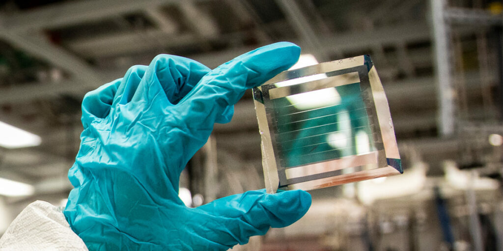 Semi-transparent organic solar cell for window applications - pv ...