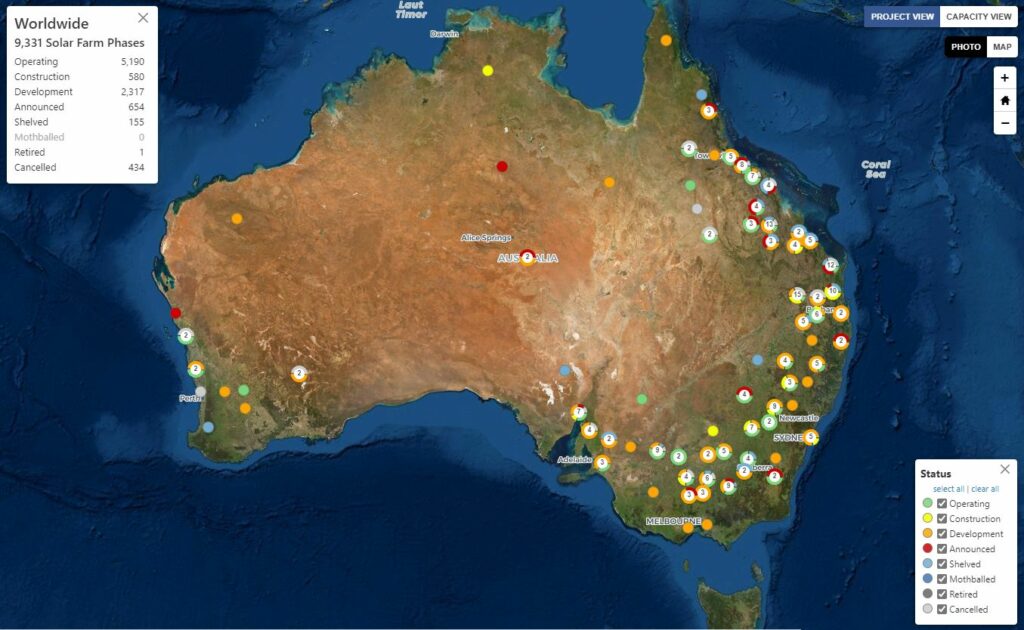 Perth Solar Map Australian solar projects catalogued by global mapping tool - pv ...