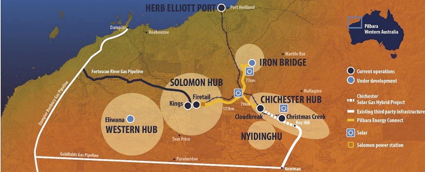 Fortescue invests in solargasbattery project to power its Pilbara