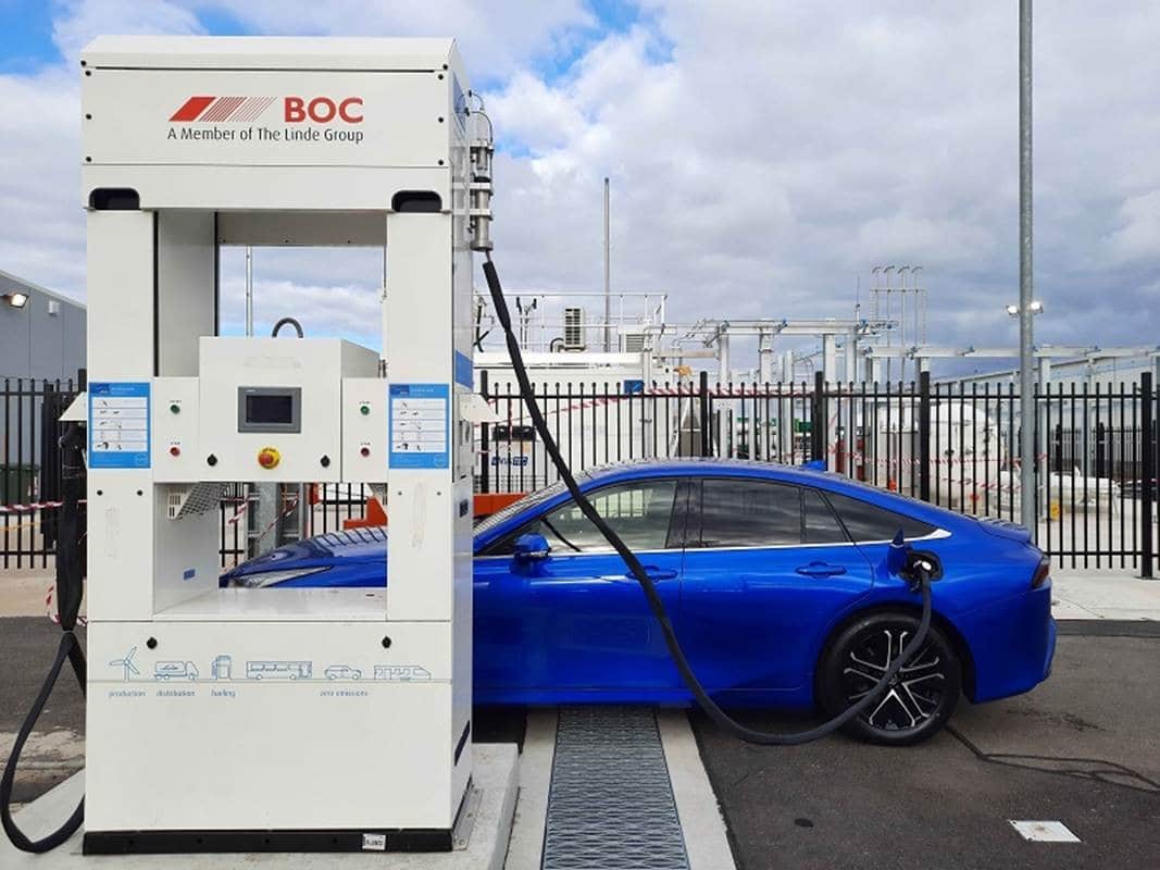 Toyota hydrogen refuelling station