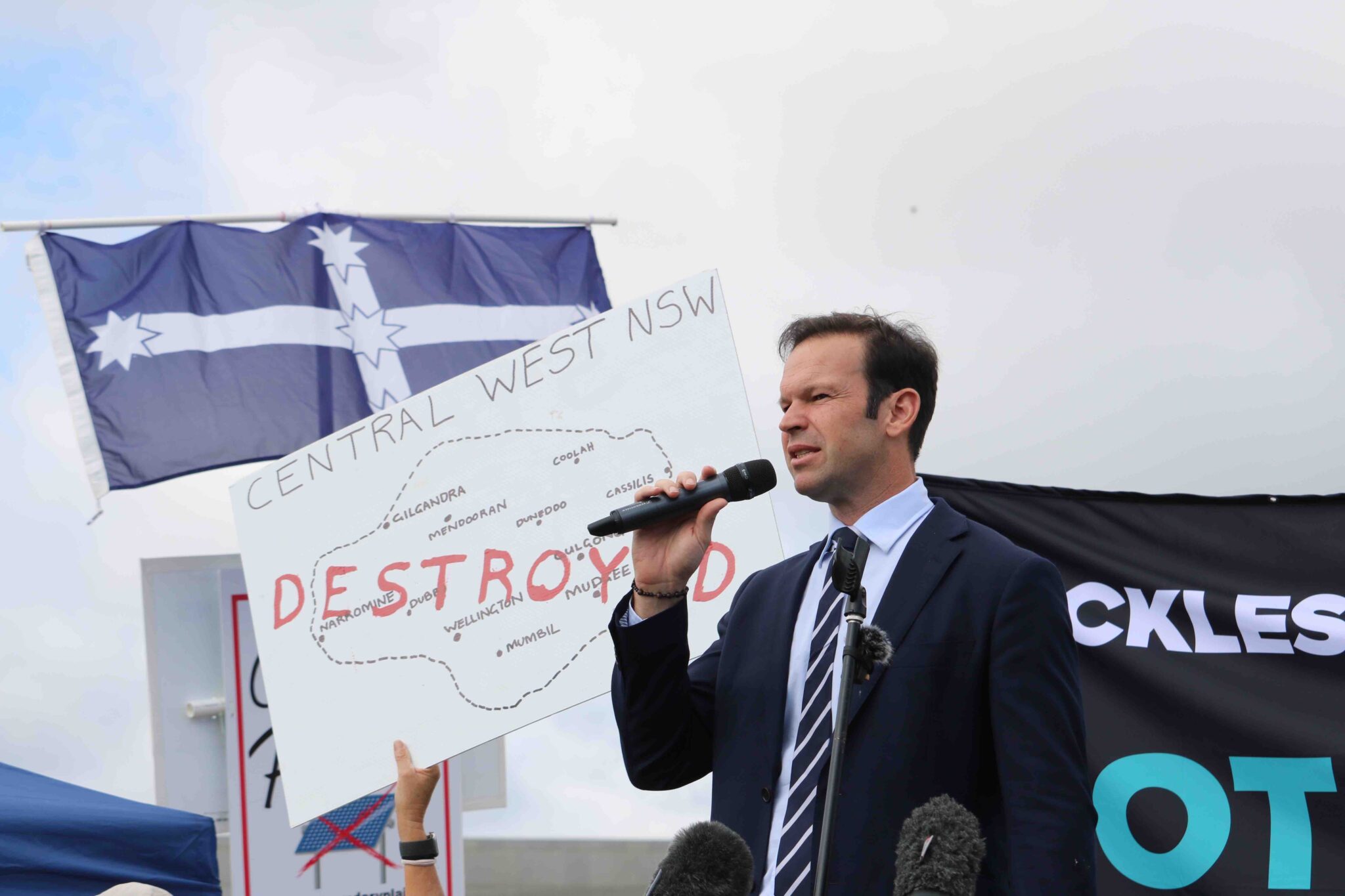 Snapshot from the Rally Against Reckless Renewables – pv magazine Australia