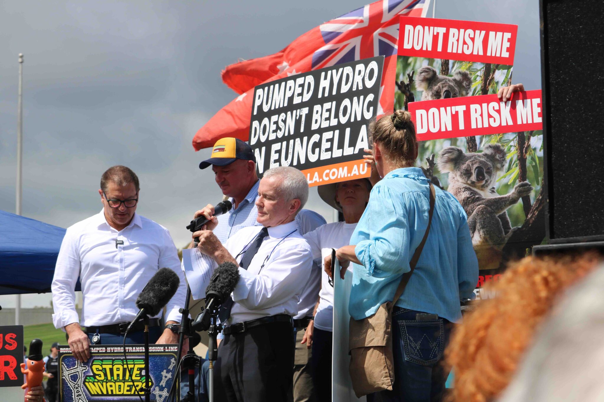 Snapshot from the Rally Against Reckless Renewables – pv magazine Australia